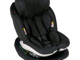 a close up of a child ' s car seat on a white background