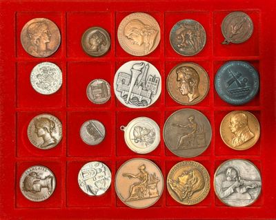NUMISMATIQUE - FRANCE. Collection de 20 MEDAILLES, dont méda…
