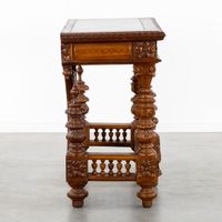 Console ou console murale, bois sculpté et marbre, style Ren… (photo 6)