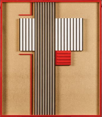 une photo d'une photo représentant une croix faite de brindilles