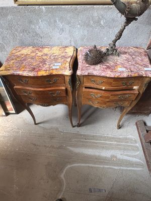 two tables that are sitting next to each other