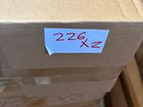 a cardboard box that has a price label on it