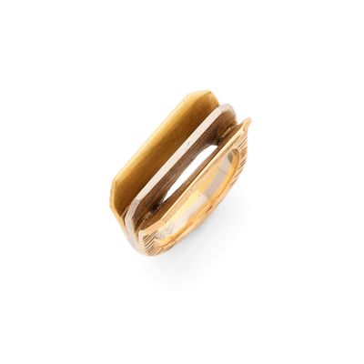 une image d'une bague en or sur fond blanc