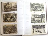 a book opened to show pictures of people in the past