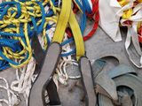 many different types of rope on the ground together