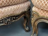 pair of 19th century french louis xv style upholstered stools