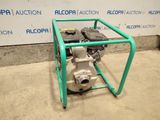 an image of a small pump sitting on top of a metal stand