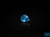 a blue diamond in the dark