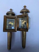 Paire de lanternes de fiacre en laiton.