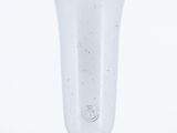 un vase en argent posé sur un plateau en argent, sur fond blanc