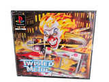 a video game box with a picture of a clown driving a fire truck