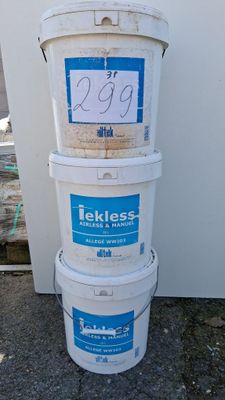 Lot de 3 seaux d’enduit allégé Tekless Alltek WW203, 15 L ch…