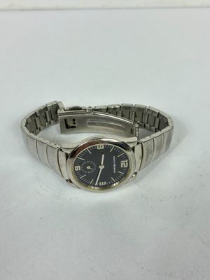 PACO RABANNE montre de dame en métal argenté, boitier rond à…