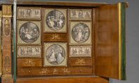Cabinet en placage de bois ouvrant par deux vantaux en façad… (photo 2)