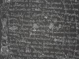 chalk drawing of a blackboard with a list of things written on it