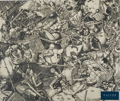 la couverture d'un livre sur laquelle figure une illustration représentant une bataille