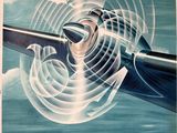 Air France - Dantouus les Cels - Affiche vintage de voyage en avion