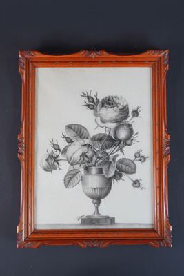 Ecole du XIXème siècle. Bouquet de roses.