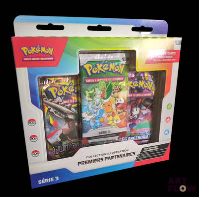 deux paquets de cartes à collectionner Pokémon dans la boîte