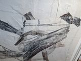 dessin d'un bateau sur une feuille de papier, dans un cadre