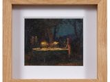 an image of a painting of a man and a woman at a dinner table