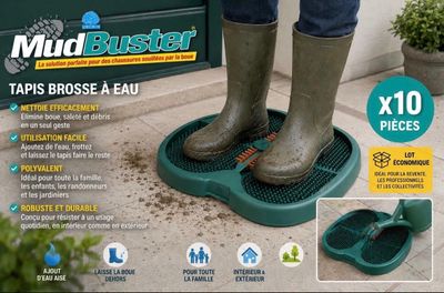 the mud busterer is a great way to remove dirt from the floor
