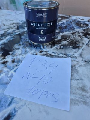 Lot de 10 pots de peinture Dulux Valentine Architecte – bleu…