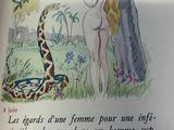 a picture of a book with a picture of a woman and a snake