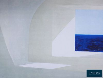 une image représentant un tableau d'une fenêtre donnant sur l'océan