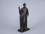 an image of a statue of a woman holding a knife
