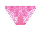 a pink briefie with a floral design on the bottom