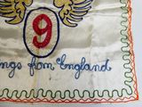a birthday cake with the number nine on it