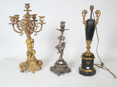 three different types of candlesticks on a white background