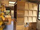 a room with a couch and a table in it