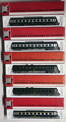 JOUEF – Ho – lot de 5 wagons voyageurs UIC (1 x 1ère classe 160, 2 x c - Photo 1