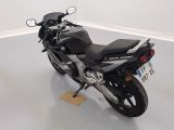 a motorcycle that is parked in a room