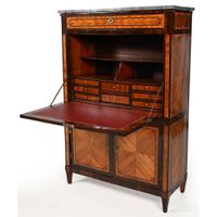 SECRETAIRE LOUIS XVI à abattant en placage de bois de rose, … (photo 3)