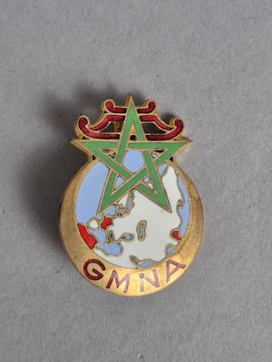 un gros plan d'une broche ornée d'une étoile