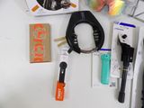 many items that are sitting on a table together
