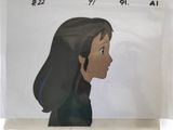 an image of a drawing of a woman with long hair