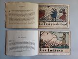 three pages of a book with illustrations on them
