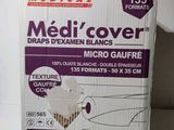 emballage d'une boîte de Medi Cover au motif violet et blanc