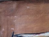 a picture of a painting of a fish on a table