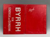 un gros plan sur un livre rouge orné d'une inscription blanche