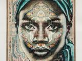 un tableau représentant une femme portant un turban et un foulard