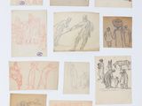une image représentant un ensemble de dessins sur une surface blanche