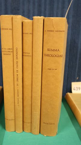 Thomas AQUINATIS: Oeuvres en 5 volumes. Marietti, In-4, cartonnag...