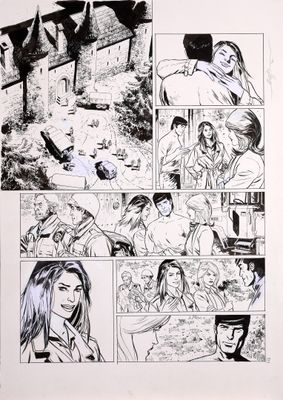 les pages d'une bande dessinée sont présentées dans un livre