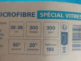 a label on the back of a blue shirt that says microfibre special vites