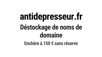 Nom de domaine antidepresseur.fr.